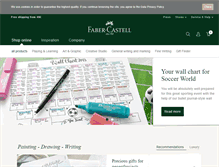 Tablet Screenshot of faber-castell.co.uk