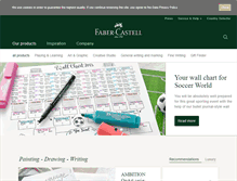 Tablet Screenshot of faber-castell.com